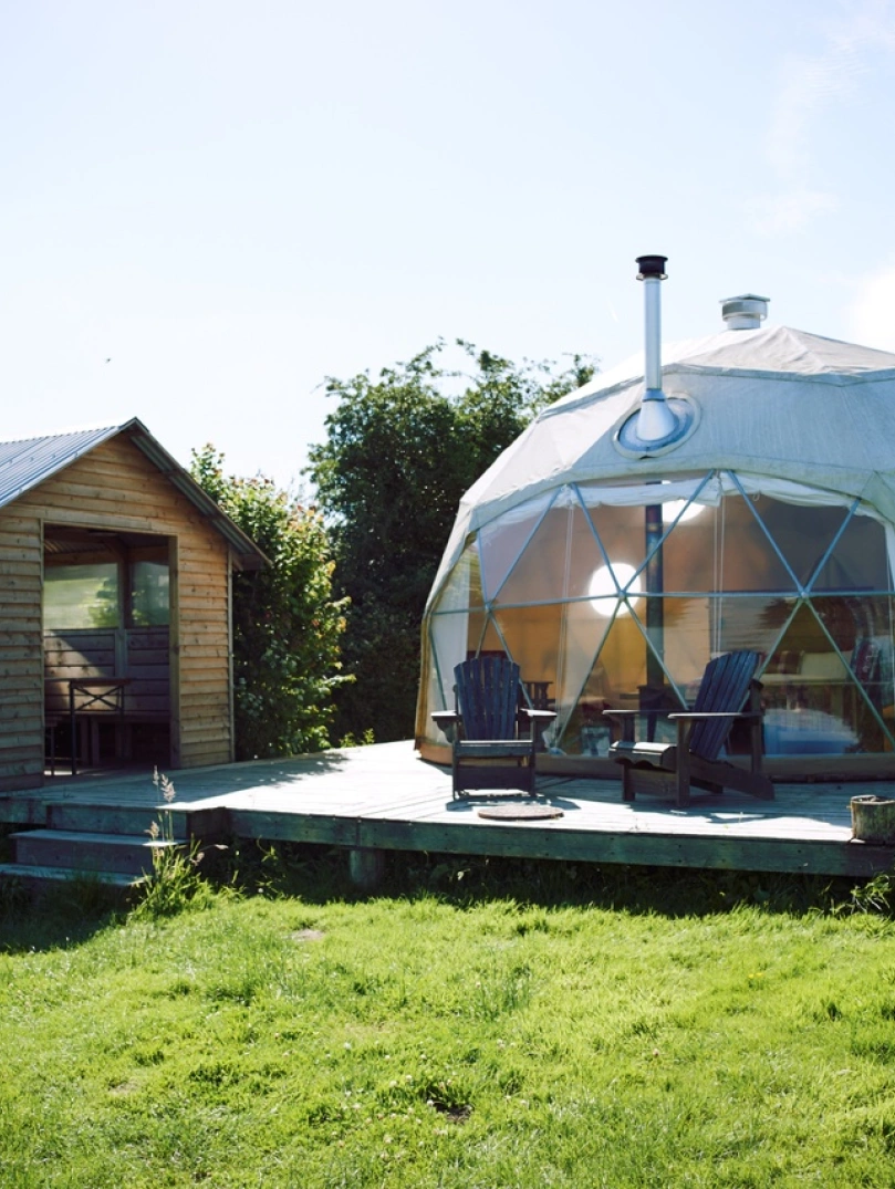 Glamping dome, Fforest, Cardigan,Ceredigion. 