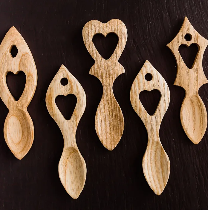Wooden spoons.