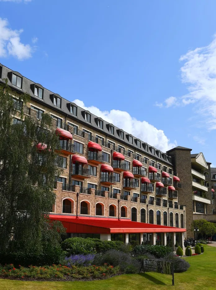 A view of the Celtic Manor Resort from the outside.