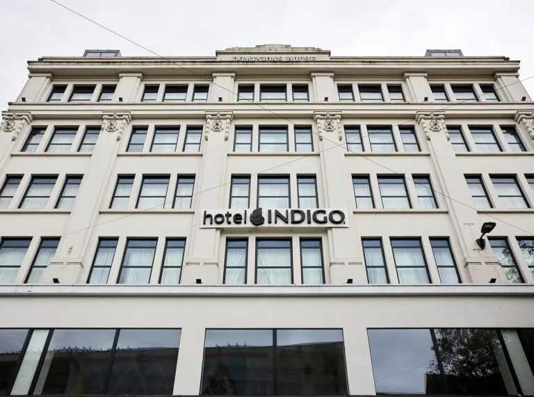 The exterior of the hotel