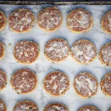 A tray of freshly baked Welsh cakes