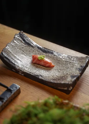 Sushi on a plate