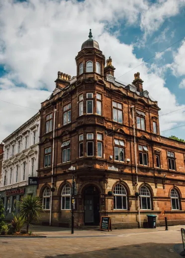 External shot of The Bank restaurant, Wrexham