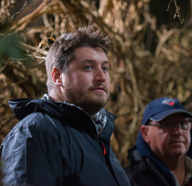 Gareth Evans directs crew on the set of Apostle