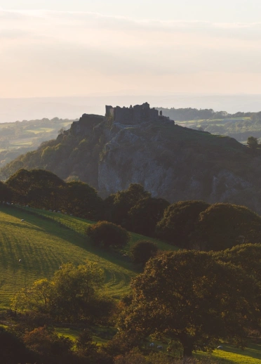 Vue du Château de Carreg Cennen, Carmarthenshire