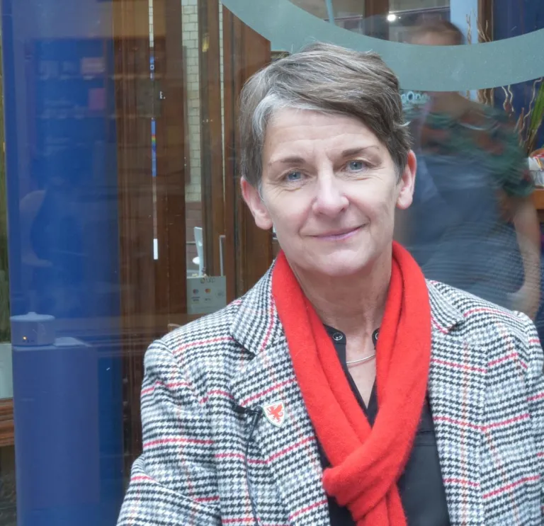 A close up image of Laura McAllister