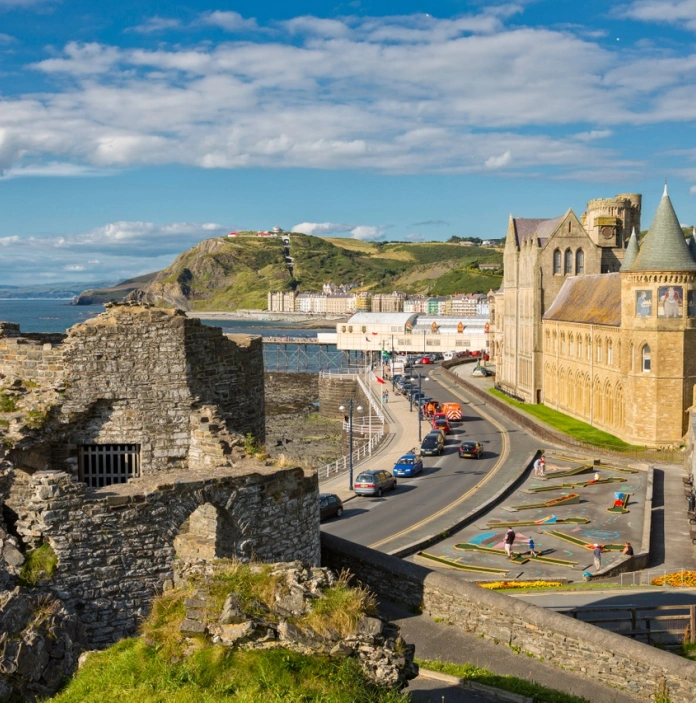 Looking down on Aberystwyth, Ceredigion