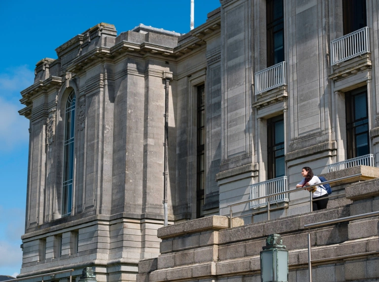 A view of the exterior of the museum