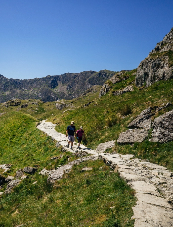 Wandern auf dem Snowdonia Nationalpark. 