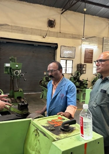 Row of students and teachers