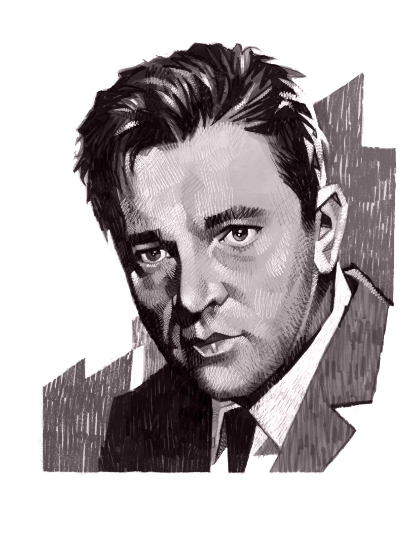 An illustration of Richard Burton
