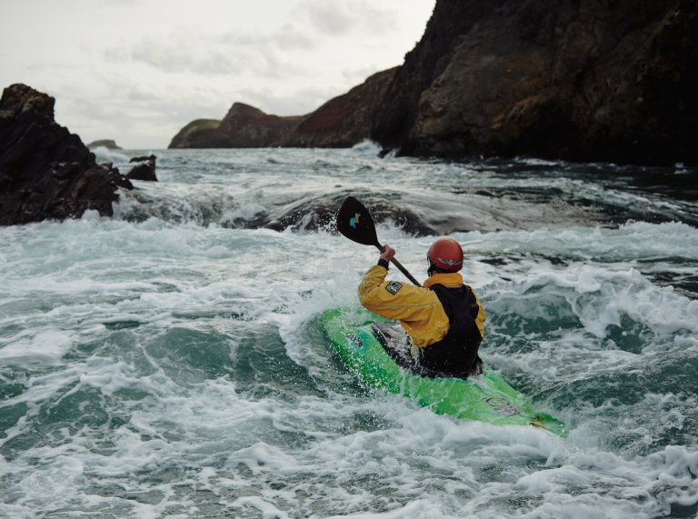 kayaker Ramsey Island