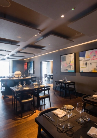 Interior of Twr-y-Felin Hotel, St Davids, Pembrokeshire.