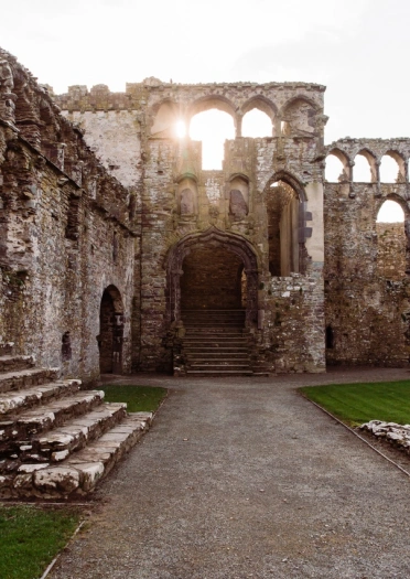Interior of Bishop's Palace, St Davids.