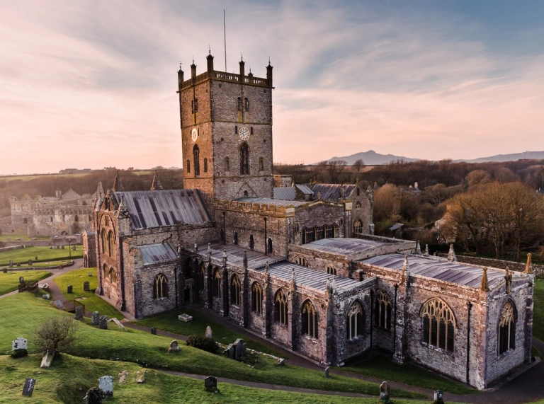 View of St David's Cathedral, Pembrokeshire