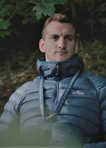 Sam Warburton at Coed Y Wenallt woods.