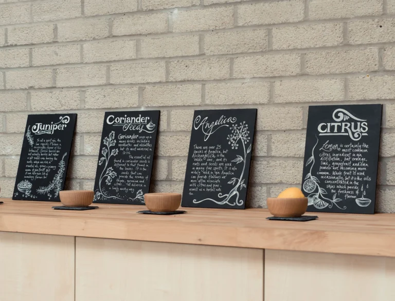 Boards, die Geschmacksrichtungen beschreiben